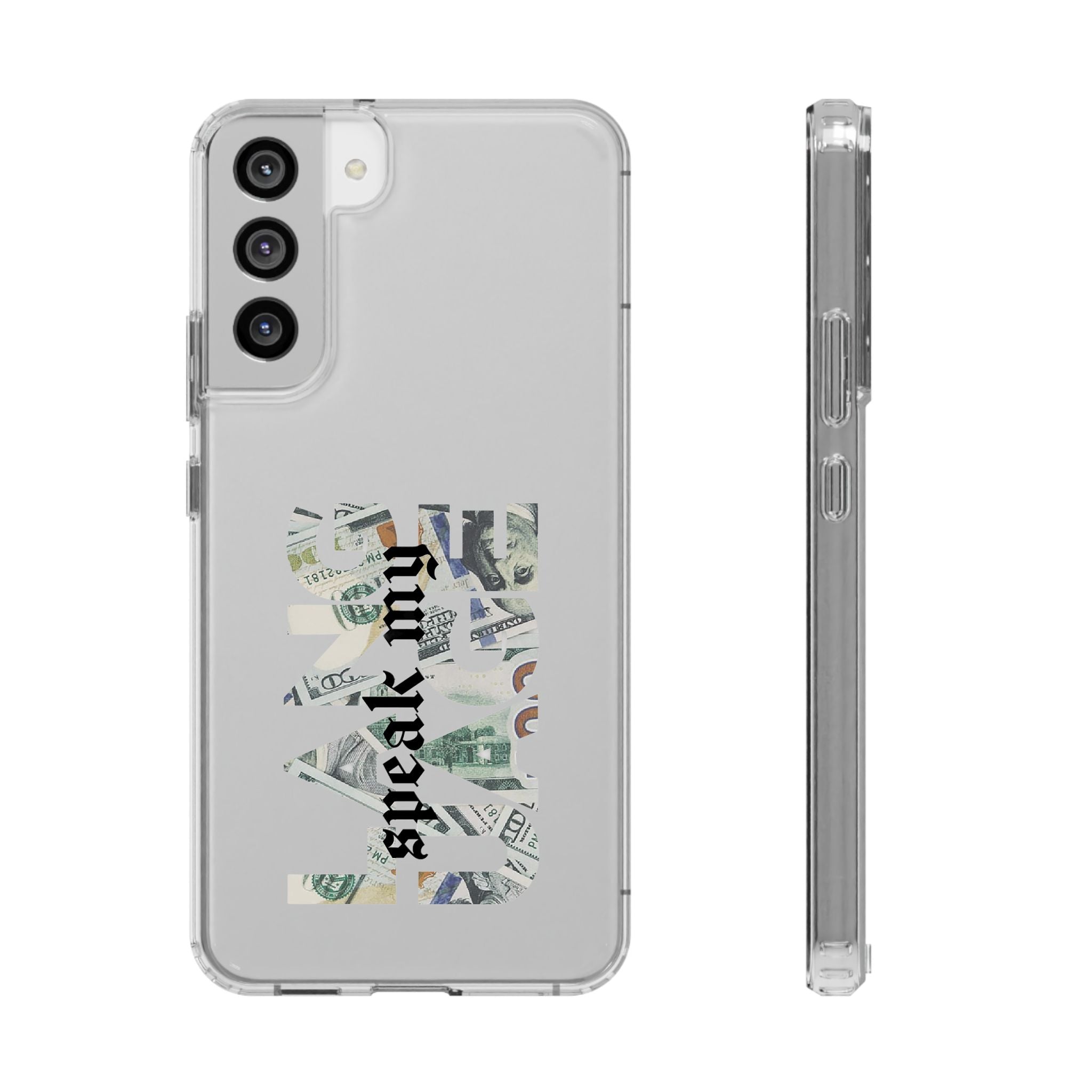 Money Talks Clear Impact-Resistant Case