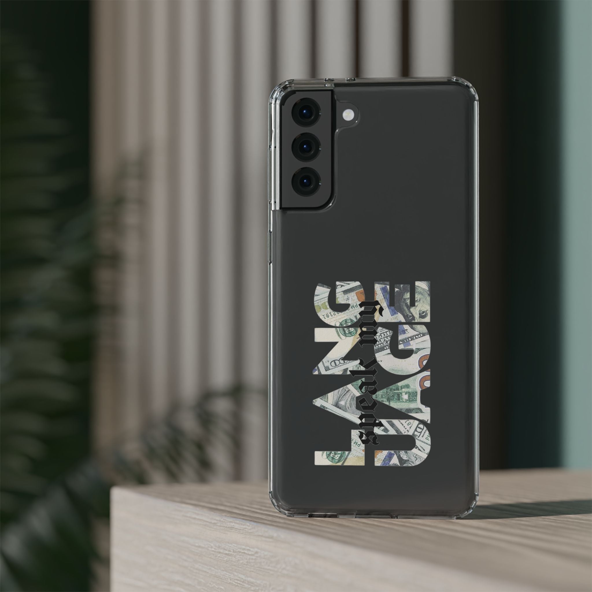 Money Talks Clear Impact-Resistant Case