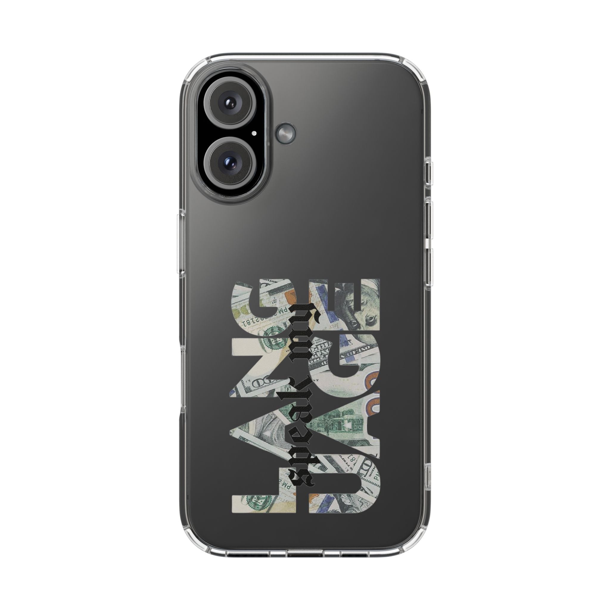 Money Talks Clear Impact-Resistant Case