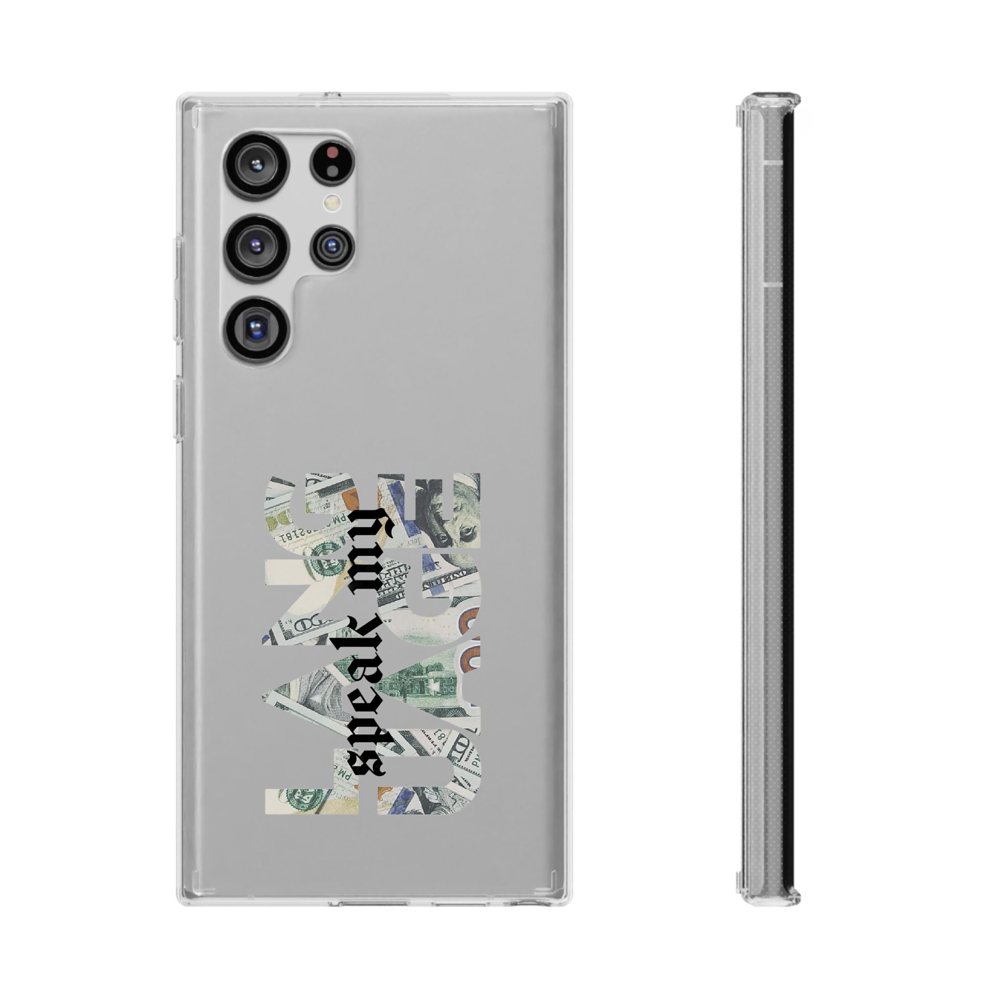 Money Talks Clear Impact-Resistant Case