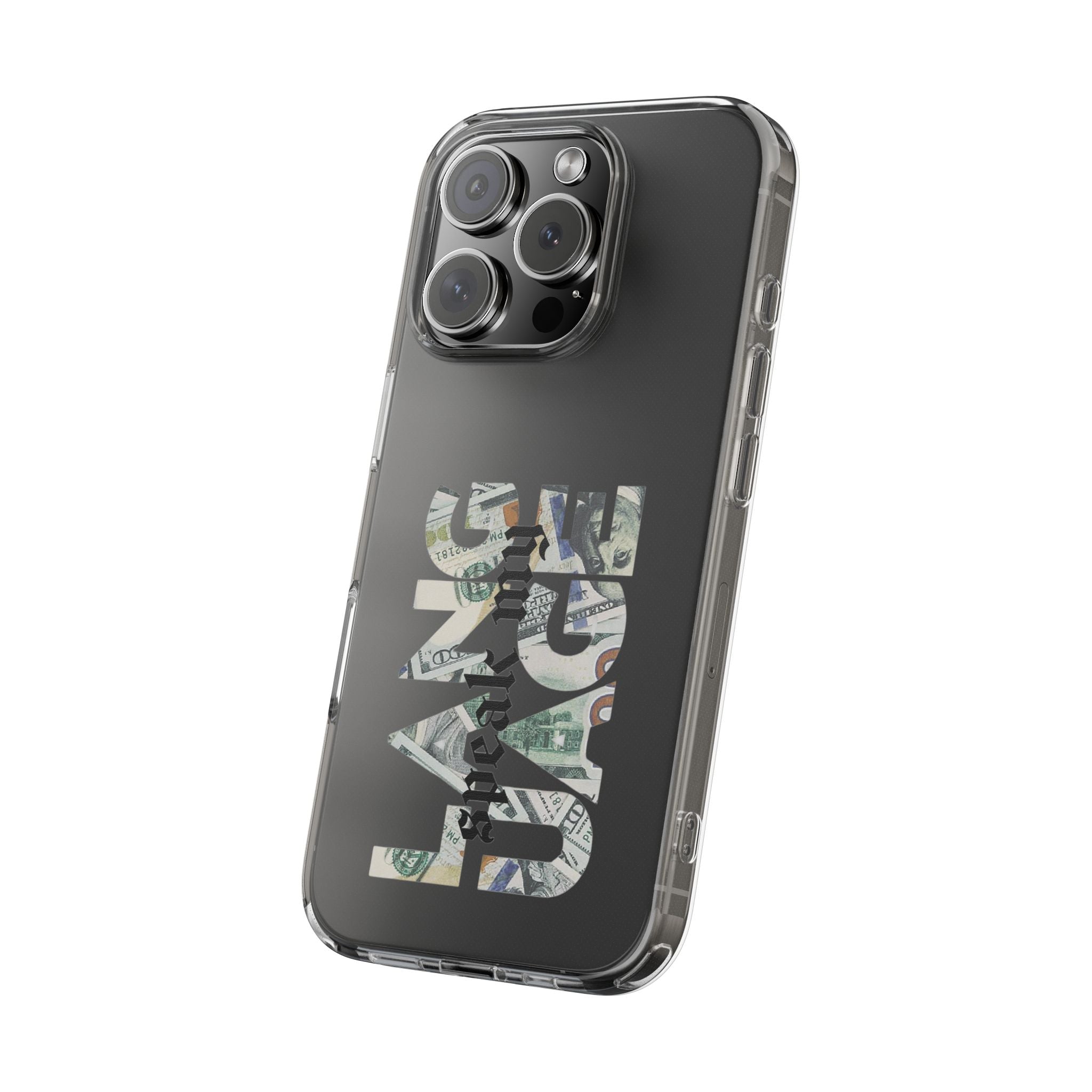 Money Talks Clear Impact-Resistant Case