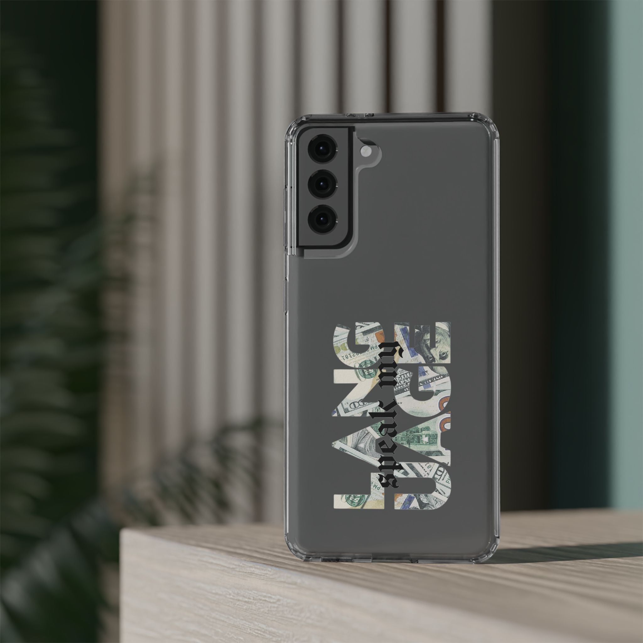 Money Talks Clear Impact-Resistant Case