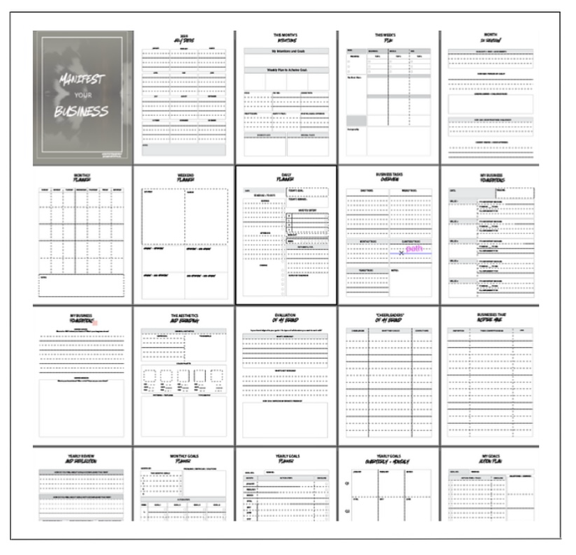 Manifest Management Branding/Business Planner